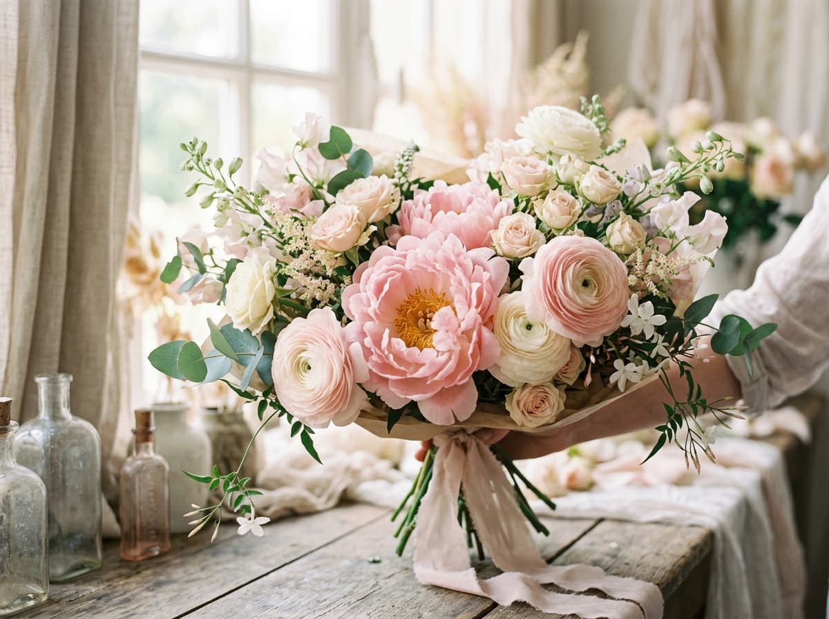 Bouquet pastel pour la Fête des Mères