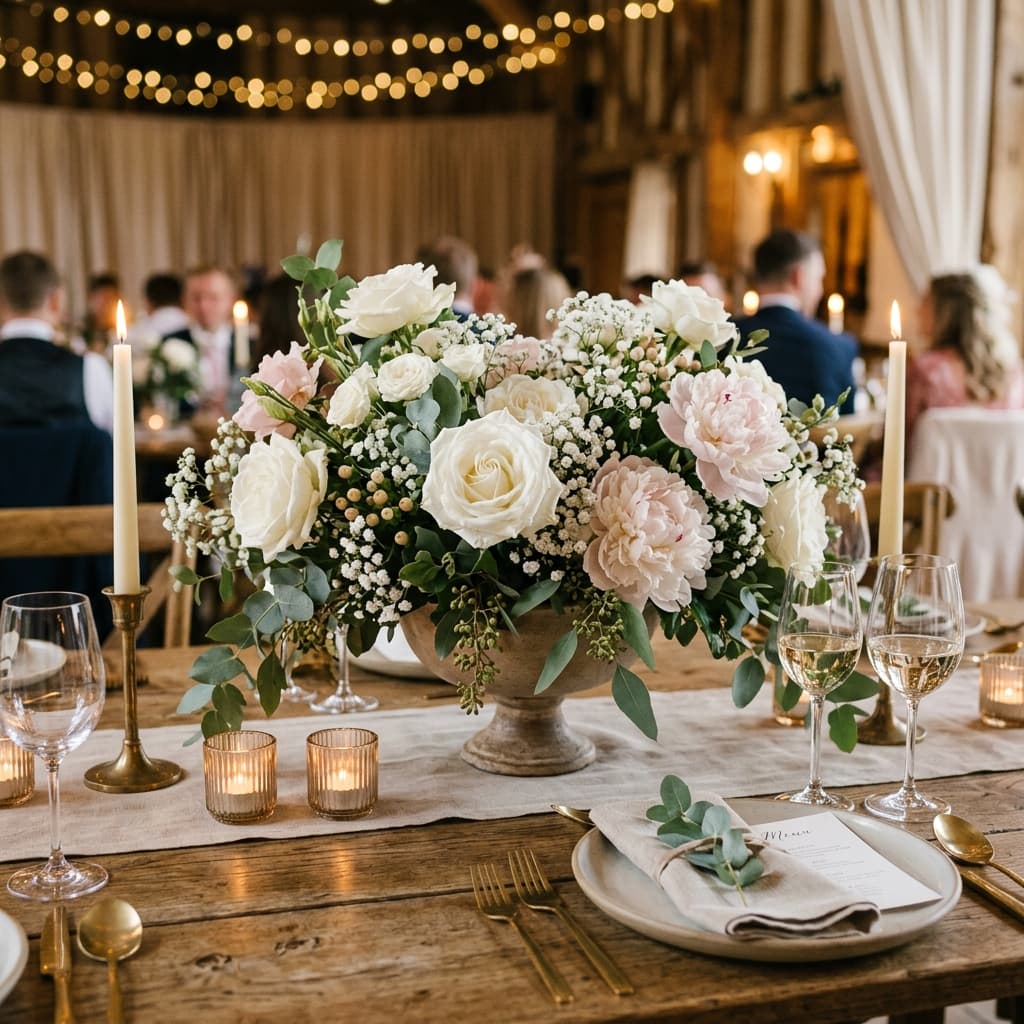 Décoration de table pour mariage par Décofleur Plus